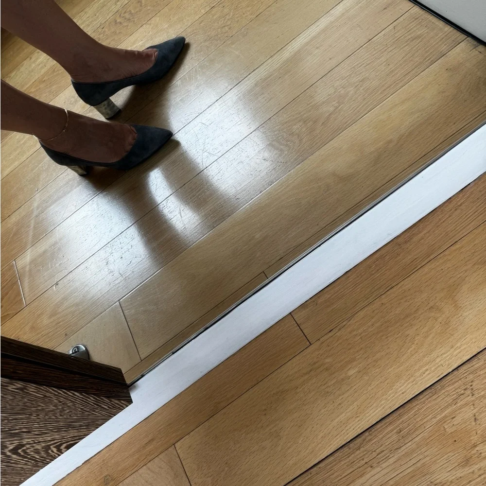 Sarah Flint Perfect Emma Charcoal Suede Pointed Block Heel Pumps - Picture 11 of 11